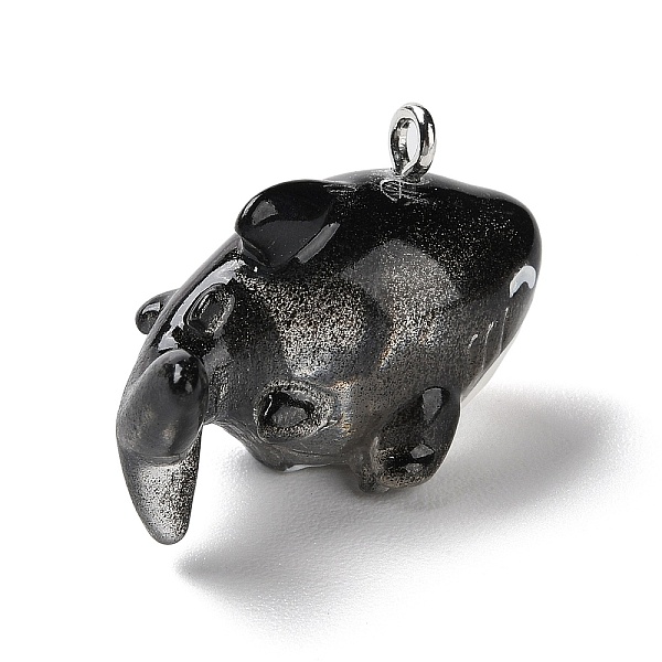 PandaHall Sea Animal Theme Opaque Resin Pendants, Shark Charms with Platinum Tone Iron Loops, Black, 17.5x17.5x28.5mm, Hole: 2mm Iron+Resin...
PandaHall Sea Animal Theme Opaque Resin Pendants, Shark Charms with Platinum Tone Iron Loops, Black, 17.5x17.5x28.5mm, Hole: 2mm Iron+Resin...