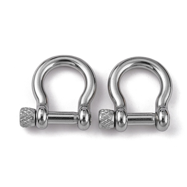 PandaHall 304 Stainless Steel D-Ring Anchor Shackle Clasps, for Bracelets Making, Stainless Steel Color, 24x21~23x6~7mm 304 Stainless Steel
PandaHall 304 Stainless Steel D-Ring Anchor Shackle Clasps, for Bracelets Making, Stainless Steel Color, 24x21~23x6~7mm 304 Stainless Steel