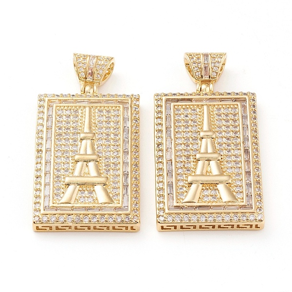 PandaHall Brass Micro Pave Clear Cubic Zirconia Pendants, Long-Lasting Plated, Rectangle with Eiffel Tower, Real 18K Gold Plated, 47x24x6mm...
PandaHall Brass Micro Pave Clear Cubic Zirconia Pendants, Long-Lasting Plated, Rectangle with Eiffel Tower, Real 18K Gold Plated, 47x24x6mm...
