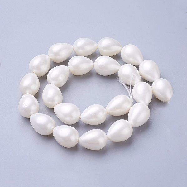 PandaHall Electroplate Shell Pearl Beads Strands, teardrop, White, 17.5~18x12.5~13mm, Hole: 1mm, about 23pcs/strand, 15.7 inch(40cm) Shell...
PandaHall Electroplate Shell Pearl Beads Strands, teardrop, White, 17.5~18x12.5~13mm, Hole: 1mm, about 23pcs/strand, 15.7 inch(40cm) Shell...