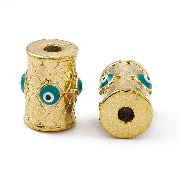 PandaHall Vacuum Plating 201 Stainless Steel Beads, with Enamel, Real 18K Gold Plated, Column with Evil Eye, Dark Cyan, 15.5x12mm, Hole: 3mm...
PandaHall Vacuum Plating 201 Stainless Steel Beads, with Enamel, Real 18K Gold Plated, Column with Evil Eye, Dark Cyan, 15.5x12mm, Hole: 3mm...
