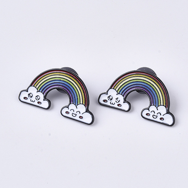 PandaHall Creative Zinc Alloy Brooches, Enamel Lapel Pin, with Iron Butterfly Clutches or Rubber Clutches, Electrophoresis Black Color...
PandaHall Creative Zinc Alloy Brooches, Enamel Lapel Pin, with Iron Butterfly Clutches or Rubber Clutches, Electrophoresis Black Color...