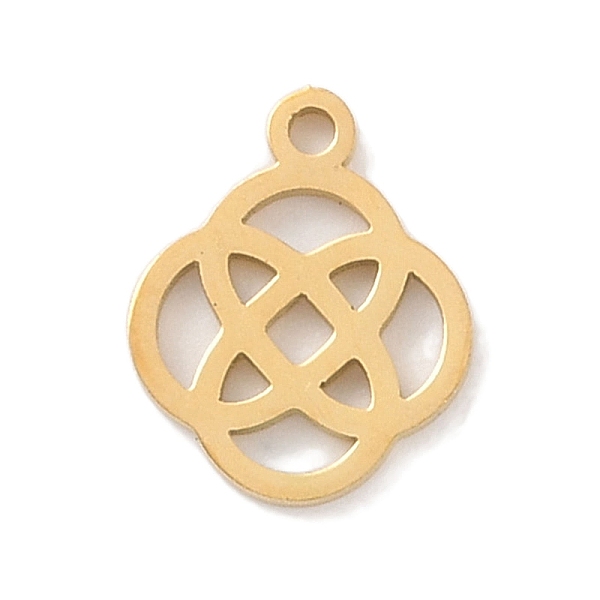 PandaHall 304 Stainless Steel Charms, Laser Cut, Golden, Flower, 10x8x1mm, Hole: 1mm 304 Stainless Steel Flower
PandaHall 304 Stainless Steel Charms, Laser Cut, Golden, Flower, 10x8x1mm, Hole: 1mm 304 Stainless Steel Flower
