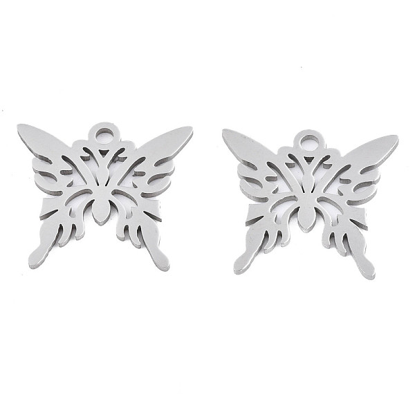 PandaHall 304 Stainless Steel Pendants, Laser Cut, Hollow, Butterfly, Stainless Steel Color, 18x20x1mm, Hole: 1.8mm 304 Stainless Steel...
PandaHall 304 Stainless Steel Pendants, Laser Cut, Hollow, Butterfly, Stainless Steel Color, 18x20x1mm, Hole: 1.8mm 304 Stainless Steel...