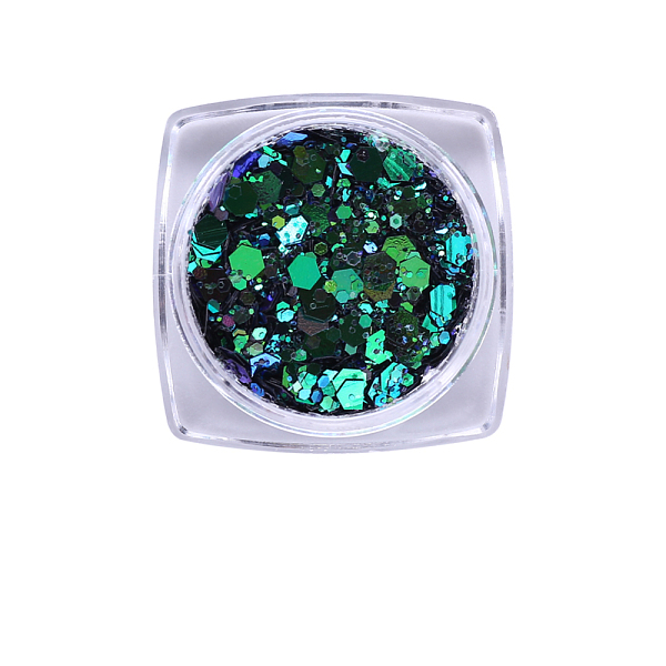 PandaHall Hexagon Shining Nail Art Decoration Accessories, with Glitter Powder and Sequins, DIY Sparkly Paillette Tips Nail, Green, Powder...
PandaHall Hexagon Shining Nail Art Decoration Accessories, with Glitter Powder and Sequins, DIY Sparkly Paillette Tips Nail, Green, Powder...