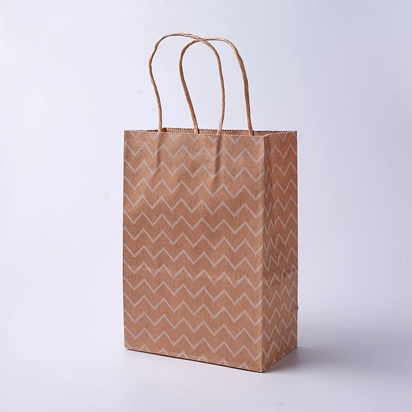 PandaHall kraft Paper Bags, with Handles, Gift Bags, Shopping Bags, Brown Paper Bag, Rectangle, Wave Pattern, Camel, 27x21x10cm Paper Others...
PandaHall kraft Paper Bags, with Handles, Gift Bags, Shopping Bags, Brown Paper Bag, Rectangle, Wave Pattern, Camel, 27x21x10cm Paper Others...