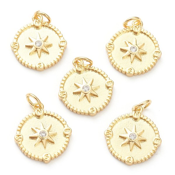 PandaHall Brass Micro Pave Clear Cubic Zirconia Pendants, Long-Lasting Plated, Flat Round with Sun, Real 18K Gold Plated, 17x15x2mm, Hole...
PandaHall Brass Micro Pave Clear Cubic Zirconia Pendants, Long-Lasting Plated, Flat Round with Sun, Real 18K Gold Plated, 17x15x2mm, Hole...