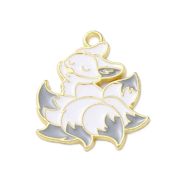 PandaHall Alloy Enamel Pendants, Golden, Nine-tailed Fox Charm, Gray, 27x23.5x1.5mm, Hole: 2mm Alloy+Enamel Fox Gray
PandaHall Alloy Enamel Pendants, Golden, Nine-tailed Fox Charm, Gray, 27x23.5x1.5mm, Hole: 2mm Alloy+Enamel Fox Gray