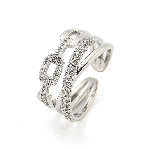 PandaHall Rectangle Brass Micro Pave Cubic Zirconia Cuff Open Rings, Criss Cross Rings for Women, Long-Lasting Plated, Platinum, Adjustable...
PandaHall Rectangle Brass Micro Pave Cubic Zirconia Cuff Open Rings, Criss Cross Rings for Women, Long-Lasting Plated, Platinum, Adjustable...