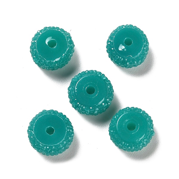PandaHall Opaque Resin Beads, Textured Rondelle, Light Sea Green, 12x7mm, Hole: 2.5mm Resin Rondelle
PandaHall Opaque Resin Beads, Textured Rondelle, Light Sea Green, 12x7mm, Hole: 2.5mm Resin Rondelle