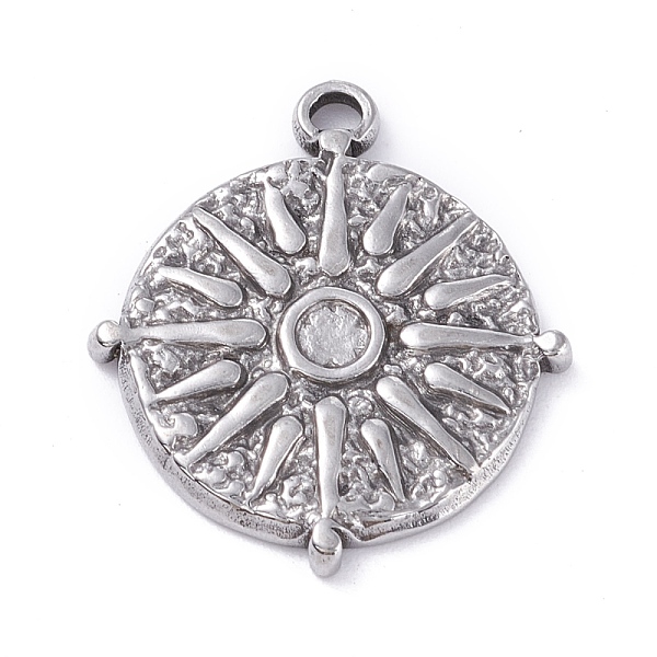 PandaHall 304 Stainless Steel Pendant Cabochons Settings, Flat Round with Sun, Stainless Steel Color, Tray: 2.5mm, 22x19.5x2mm, Hole: 1.8mm...
PandaHall 304 Stainless Steel Pendant Cabochons Settings, Flat Round with Sun, Stainless Steel Color, Tray: 2.5mm, 22x19.5x2mm, Hole: 1.8mm...