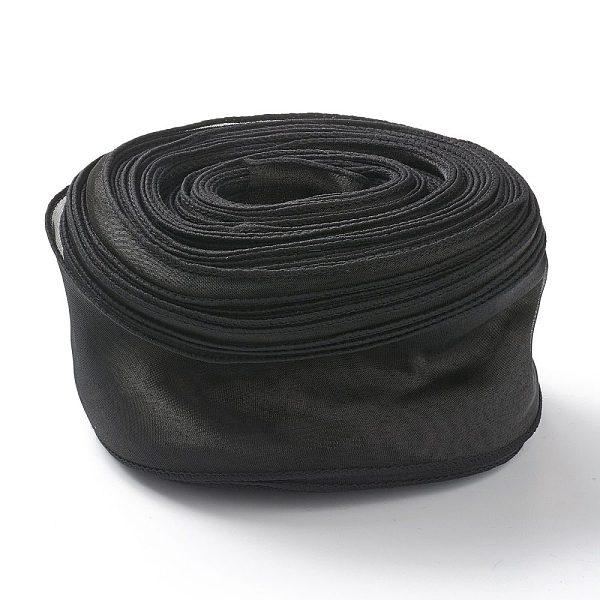 PandaHall Organza Ribbon, Wired Sheer Chiffon Ribbon, for Package Wrapping, Hair Bow Clips Accessories Making, Black, 2-1/8 inch(55mm)...
PandaHall Organza Ribbon, Wired Sheer Chiffon Ribbon, for Package Wrapping, Hair Bow Clips Accessories Making, Black, 2-1/8 inch(55mm)...