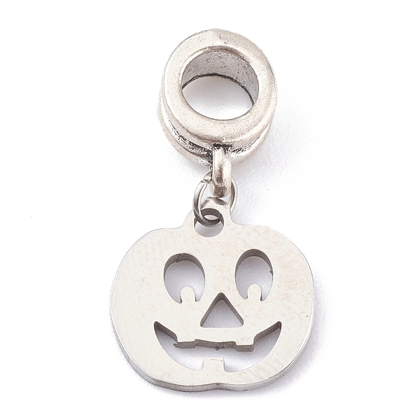 PandaHall 304 Stainless Steel European Dangle Charms, Large Hole Pendants, for Halloween, with Alloy Tube Bails, Pumpkin, Antique Silver...
PandaHall 304 Stainless Steel European Dangle Charms, Large Hole Pendants, for Halloween, with Alloy Tube Bails, Pumpkin, Antique Silver...