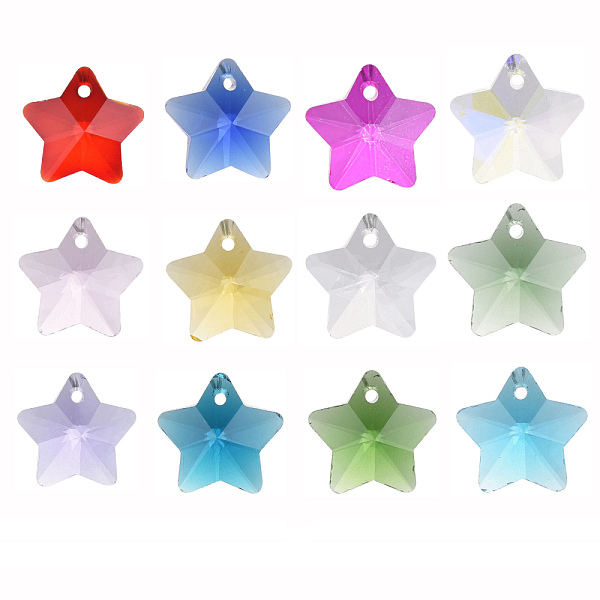 PandaHall Transparent Glass Charms, Faceted, Star, Mixed Color, 13x13.5x7mm, Hole: 1mm, 12 colors, 6pcs/color, 72pcs/box Glass Star..., Multicolor
PandaHall Transparent Glass Charms, Faceted, Star, Mixed Color, 13x13.5x7mm, Hole: 1mm, 12 colors, 6pcs/color, 72pcs/box Glass Star..., Multicolor