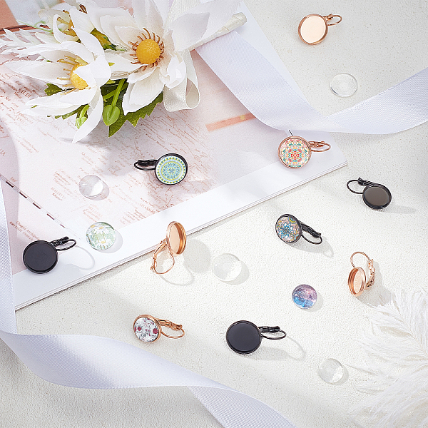 PandaHall 32pcs Earring Cabochon Setting, 16pcs(8 Pairs) Lever Back Hoop Earring Hooks Ear Wires with Flat Round Tray 16pcs 10mm 12mm Clear...
PandaHall 32pcs Earring Cabochon Setting, 16pcs(8 Pairs) Lever Back Hoop Earring Hooks Ear Wires with Flat Round Tray 16pcs 10mm 12mm Clear...
