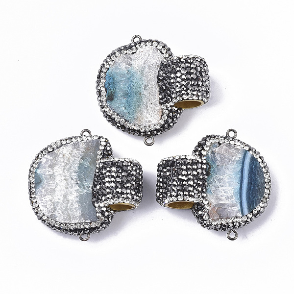 PandaHall Dyed Natural Druzy Quartz Chandelier Components Links, with Gunmetal Iron Loop, Polymer Clay Rhinestones & Brass Findings, Fan..., Cyan
PandaHall Dyed Natural Druzy Quartz Chandelier Components Links, with Gunmetal Iron Loop, Polymer Clay Rhinestones & Brass Findings, Fan..., Cyan