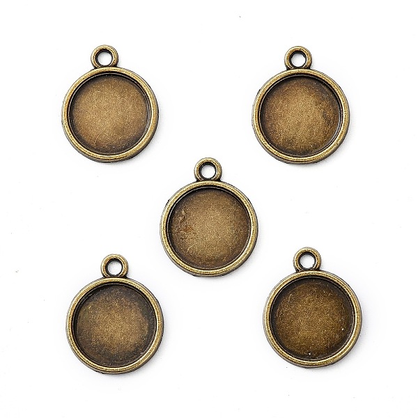 PandaHall Flat Round Alloy Pendant Cabochon Settings, Plain Edge Bezel Cups, Cadmium Free & Nickel Free & Lead Free, Antique Bronze, Tray...
PandaHall Flat Round Alloy Pendant Cabochon Settings, Plain Edge Bezel Cups, Cadmium Free & Nickel Free & Lead Free, Antique Bronze, Tray...