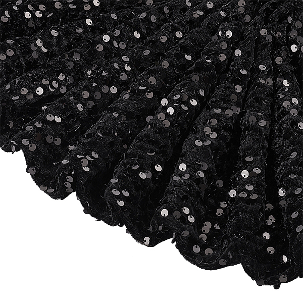 PandaHall Stretch Sequin Polyester Fabric, for Dress Performance Stage, Rectangle, Black, 125~150x0.5cm Polyester Rectangle Black
PandaHall Stretch Sequin Polyester Fabric, for Dress Performance Stage, Rectangle, Black, 125~150x0.5cm Polyester Rectangle Black