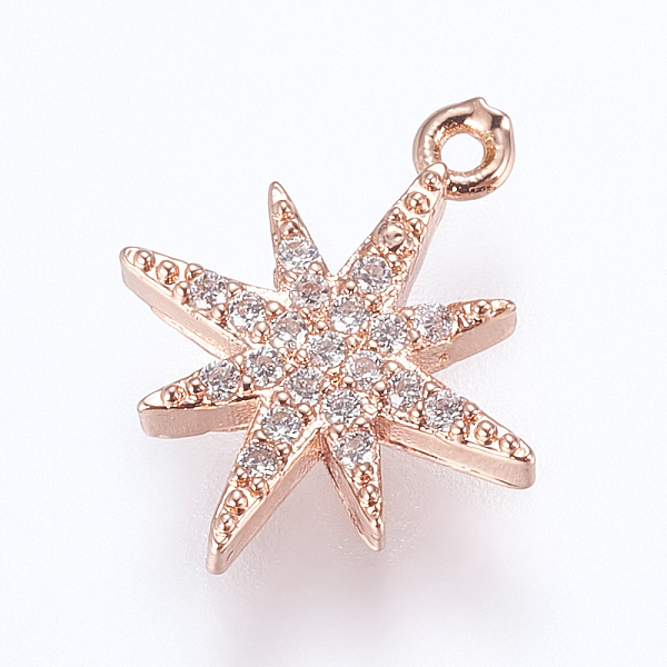 PandaHall Brass Micro Pave Cubic Zirconia Charms, FLower, Rose Gold, 14x11.5x2mm, Hole: 0.5mm Brass+Cubic Zirconia Flower Clear
PandaHall Brass Micro Pave Cubic Zirconia Charms, FLower, Rose Gold, 14x11.5x2mm, Hole: 0.5mm Brass+Cubic Zirconia Flower Clear