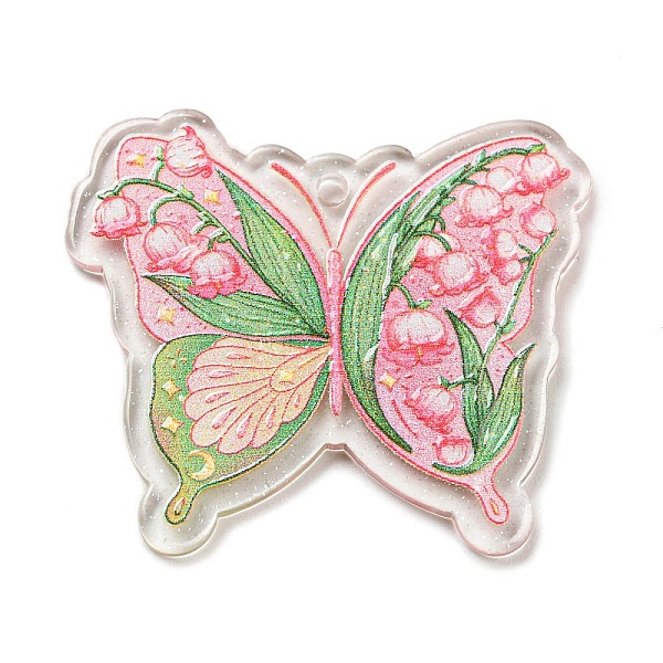 PandaHall Acrylic Pendant, Buttfly with Flower Charm, PeachPuff, 32.5x37.5x2mm, Hole: 1.8mm Acrylic Flower Brown
PandaHall Acrylic Pendant, Buttfly with Flower Charm, PeachPuff, 32.5x37.5x2mm, Hole: 1.8mm Acrylic Flower Brown