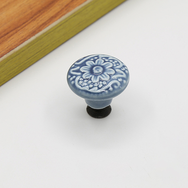 PandaHall Porcelain Cabinet Door Knobs, Kitchen Drawer Pulls Cabinet Handles, Flat Round with Flower Pattern, Cornflower Blue, 34x32mm...
PandaHall Porcelain Cabinet Door Knobs, Kitchen Drawer Pulls Cabinet Handles, Flat Round with Flower Pattern, Cornflower Blue, 34x32mm...