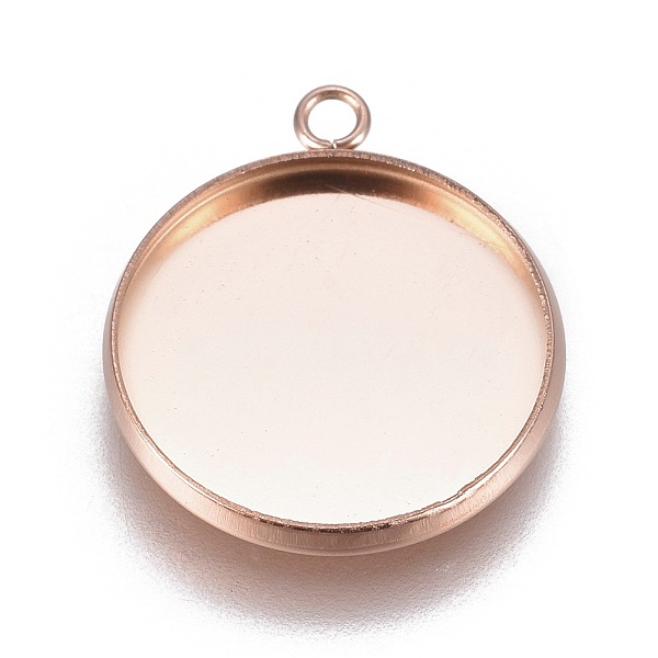 PandaHall Ion Plating(IP) 304 Stainless Steel Pendant Cabochon Settings, Plain Edge Bezel Cups, Flat Round, Rose Gold, Tray: 16mm...
PandaHall Ion Plating(IP) 304 Stainless Steel Pendant Cabochon Settings, Plain Edge Bezel Cups, Flat Round, Rose Gold, Tray: 16mm...