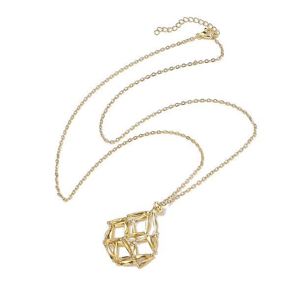 PandaHall Crystal Stone Cage Pendant Necklaces, with Brass Slider, 304 Stainless Steel Cable Chain Necklaces, Golden, 23.46 inch(59.6cm) 304...
PandaHall Crystal Stone Cage Pendant Necklaces, with Brass Slider, 304 Stainless Steel Cable Chain Necklaces, Golden, 23.46 inch(59.6cm) 304...