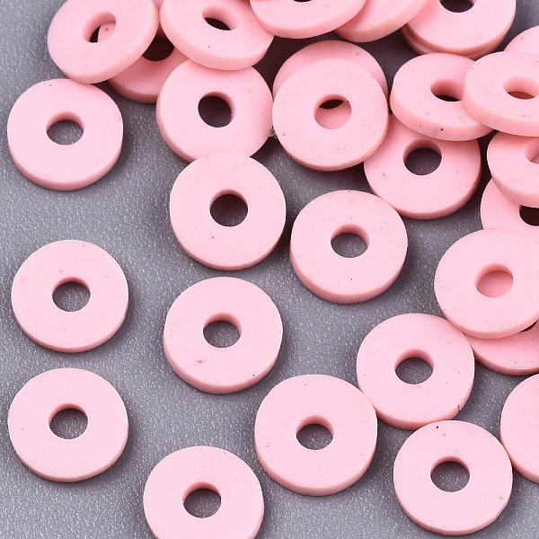 PandaHall Handmade Polymer Clay Beads, for DIY Jewelry Crafts Supplies, Disc/Flat Round, Heishi Beads, Pink, 8x1mm, Hole: 2mm, about...
PandaHall Handmade Polymer Clay Beads, for DIY Jewelry Crafts Supplies, Disc/Flat Round, Heishi Beads, Pink, 8x1mm, Hole: 2mm, about...