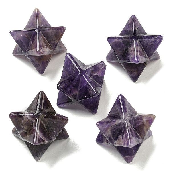 PandaHall Natural Amethyst Beads, No Hole/Undrilled, Merkaba Star, 25x25x25mm Amethyst Star
PandaHall Natural Amethyst Beads, No Hole/Undrilled, Merkaba Star, 25x25x25mm Amethyst Star