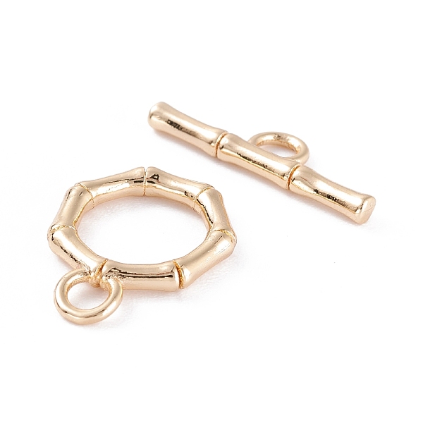 PandaHall Rack Plating Brass Toggle Clasps, Long-Lasting Plated, Bamboo Stick & Bar, Real 14K Gold Plated, Bamboo Stick: 17x13.5x2mm, Hole...
PandaHall Rack Plating Brass Toggle Clasps, Long-Lasting Plated, Bamboo Stick & Bar, Real 14K Gold Plated, Bamboo Stick: 17x13.5x2mm, Hole...