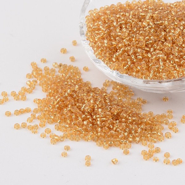 PandaHall 12/0 Glass Seed Beads, Silver Lined Round Hole, Round, Pale Goldenrod, 2mm, Hole: 1mm, about 3306pcs/50g Glass Yellow
PandaHall 12/0 Glass Seed Beads, Silver Lined Round Hole, Round, Pale Goldenrod, 2mm, Hole: 1mm, about 3306pcs/50g Glass Yellow