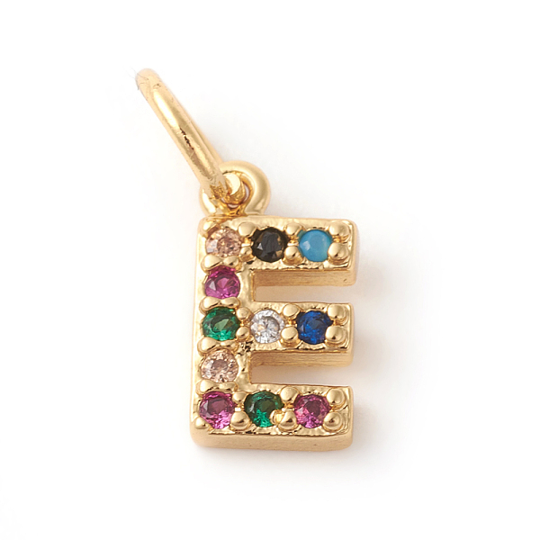 PandaHall Brass Micro Pave Colorful Cubic Zirconia Charms, Golden, Letter.E, 9x5x2mm, Hole: 3mm Brass+Cubic Zirconia Letter E
PandaHall Brass Micro Pave Colorful Cubic Zirconia Charms, Golden, Letter.E, 9x5x2mm, Hole: 3mm Brass+Cubic Zirconia Letter E
