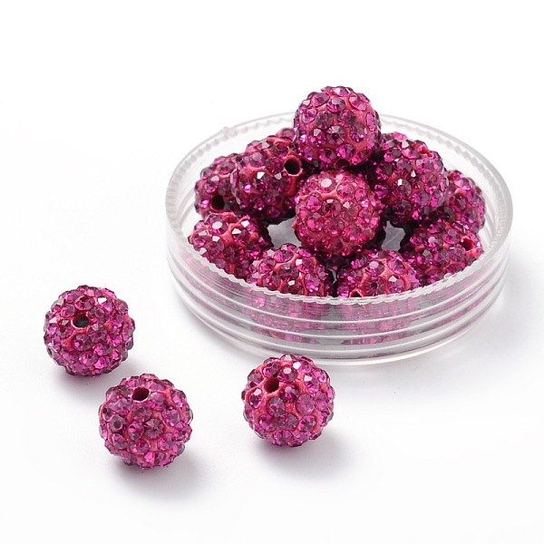 PandaHall Polymer Clay Rhinestone Beads, Grade A, Round, PP15, Fuchsia, 10mm, Hole: 1.8~2mm, 6 Rows Rhinestone, PP15(2.1~2.2mm) Polymer..., Purple
PandaHall Polymer Clay Rhinestone Beads, Grade A, Round, PP15, Fuchsia, 10mm, Hole: 1.8~2mm, 6 Rows Rhinestone, PP15(2.1~2.2mm) Polymer..., Purple