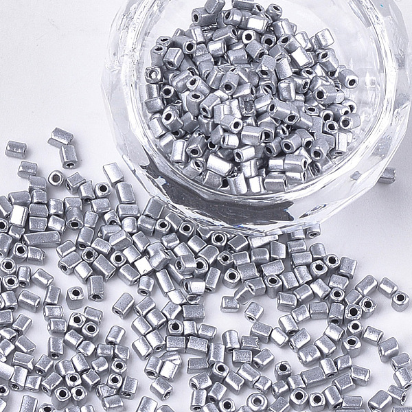 PandaHall Baking Paint Glass Beads, Cube, Gray, 2~6x2x2mm, Hole: 0.8mm, about 30000pcs/bag Glass Cube Gray
PandaHall Baking Paint Glass Beads, Cube, Gray, 2~6x2x2mm, Hole: 0.8mm, about 30000pcs/bag Glass Cube Gray