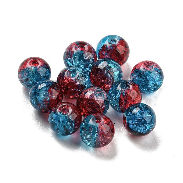 PandaHall Transparent Spray Painting Crackle Glass Beads, Round, Dodger Blue, 8mm, Hole: 1.6mm, 300pcs/bag Glass Round
PandaHall Transparent Spray Painting Crackle Glass Beads, Round, Dodger Blue, 8mm, Hole: 1.6mm, 300pcs/bag Glass Round