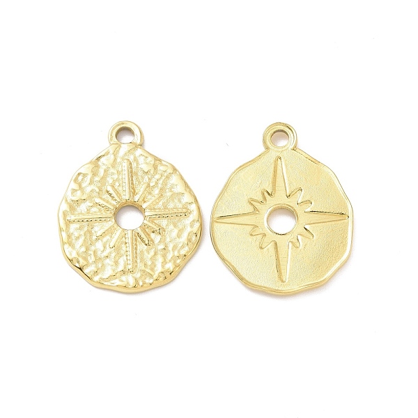 PandaHall 304 Stainless Steel Pendants, Flat Round with Star, Golden, 23x18.5x2mm, Hole: 2mm 304 Stainless Steel Flat Round
PandaHall 304 Stainless Steel Pendants, Flat Round with Star, Golden, 23x18.5x2mm, Hole: 2mm 304 Stainless Steel Flat Round
