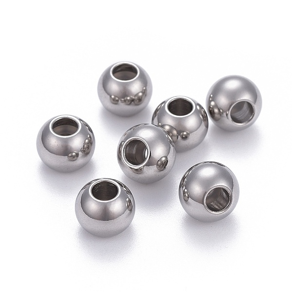 PandaHall 201 Stainless Steel Beads, with Rubber Inside, Slider Beads, Stopper Beads, Round, Stainless Steel Color, 10x8mm, Hole: 4mm...
PandaHall 201 Stainless Steel Beads, with Rubber Inside, Slider Beads, Stopper Beads, Round, Stainless Steel Color, 10x8mm, Hole: 4mm...