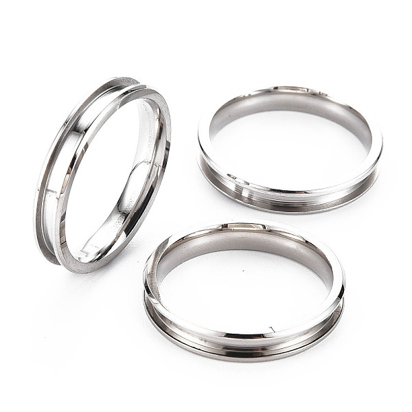 PandaHall 304 Stainless Steel Grooved Finger Ring Settings, Ring Core Blank, for Inlay Ring Jewelry Making, Stainless Steel Color, Inner...
PandaHall 304 Stainless Steel Grooved Finger Ring Settings, Ring Core Blank, for Inlay Ring Jewelry Making, Stainless Steel Color, Inner...