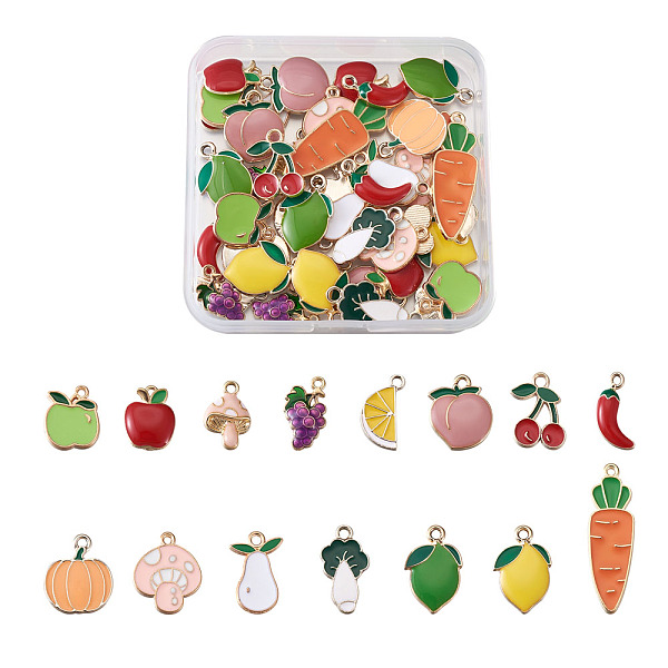 PandaHall Craftdady Alloy Enamel Pendants, Mixed Shapes, Light Gold, Mixed Color, 60pcs/box Alloy+Enamel Mixed Shapes Multicolor
PandaHall Craftdady Alloy Enamel Pendants, Mixed Shapes, Light Gold, Mixed Color, 60pcs/box Alloy+Enamel Mixed Shapes Multicolor