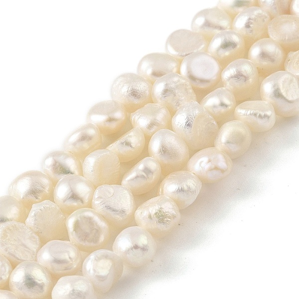 PandaHall Natural Cultured Freshwater Pearl Beads Strands, Two Sides Polished, Grade 3A+, Floral White, 4~5mm, Hole: 0.5mm, about...
PandaHall Natural Cultured Freshwater Pearl Beads Strands, Two Sides Polished, Grade 3A+, Floral White, 4~5mm, Hole: 0.5mm, about...