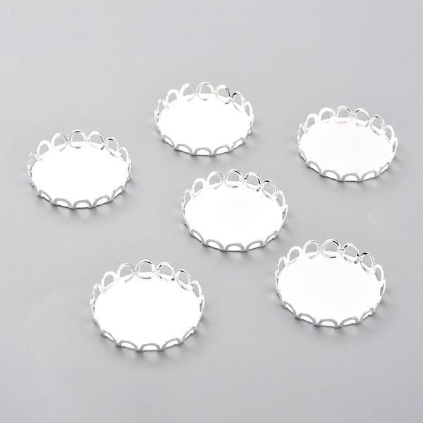 PandaHall 304 Stainless Steel Cabochon Settings, Lace Edge Bezel Cups, Flat Round, Silver, 21x3mm Tray: 20mm 304 Stainless Steel Flat Round
PandaHall 304 Stainless Steel Cabochon Settings, Lace Edge Bezel Cups, Flat Round, Silver, 21x3mm Tray: 20mm 304 Stainless Steel Flat Round