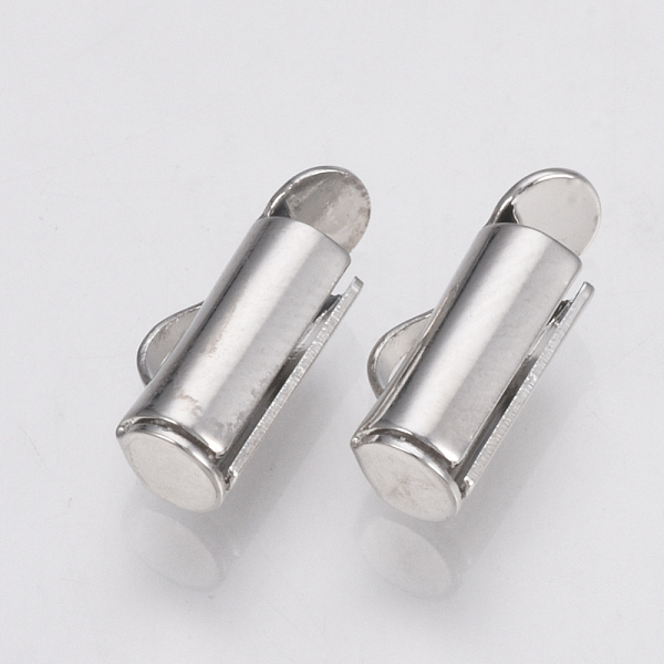 PandaHall Brass Slide On End Clasp Tubes, Slider End Caps, Platinum, 6x10x4mm, Hole: 1x3mm, Inner Diameter: 3mm Brass
PandaHall Brass Slide On End Clasp Tubes, Slider End Caps, Platinum, 6x10x4mm, Hole: 1x3mm, Inner Diameter: 3mm Brass