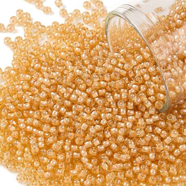 PandaHall TOHO Round Seed Beads, Japanese Seed Beads, (955) Inside Color Crystal/Peach Lined, 11/0, 2.2mm, Hole: 0.8mm, about 5555pcs/50g..., Orange
PandaHall TOHO Round Seed Beads, Japanese Seed Beads, (955) Inside Color Crystal/Peach Lined, 11/0, 2.2mm, Hole: 0.8mm, about 5555pcs/50g..., Orange