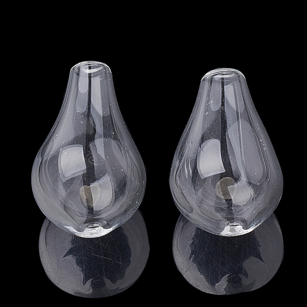 PandaHall Handmade Blown Glass Beads, Teardrop, Clear, 25~27x17mm, Hole: 2~3mm Glass Teardrop Clear
PandaHall Handmade Blown Glass Beads, Teardrop, Clear, 25~27x17mm, Hole: 2~3mm Glass Teardrop Clear