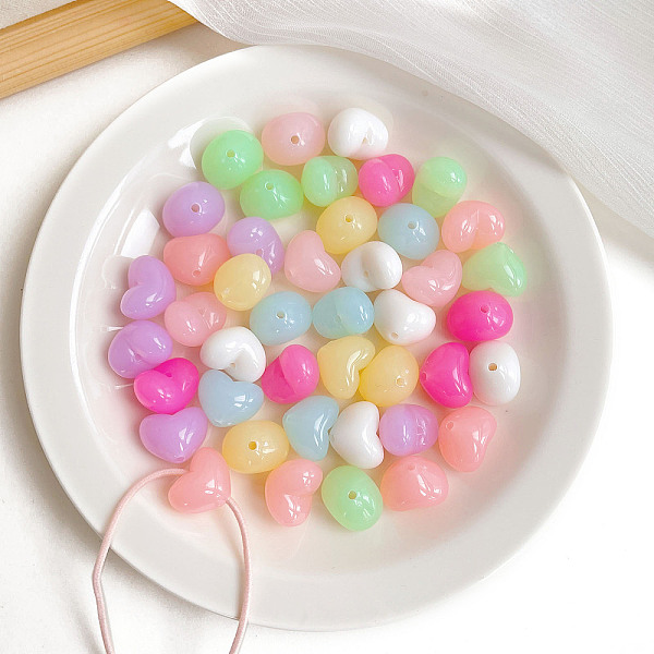 PandaHall Opaque Acrylic Beads, Heart, Mixed Color, 14.4x18.5x14.3mm, Hole: 2.3mm Acrylic Heart Multicolor
PandaHall Opaque Acrylic Beads, Heart, Mixed Color, 14.4x18.5x14.3mm, Hole: 2.3mm Acrylic Heart Multicolor
