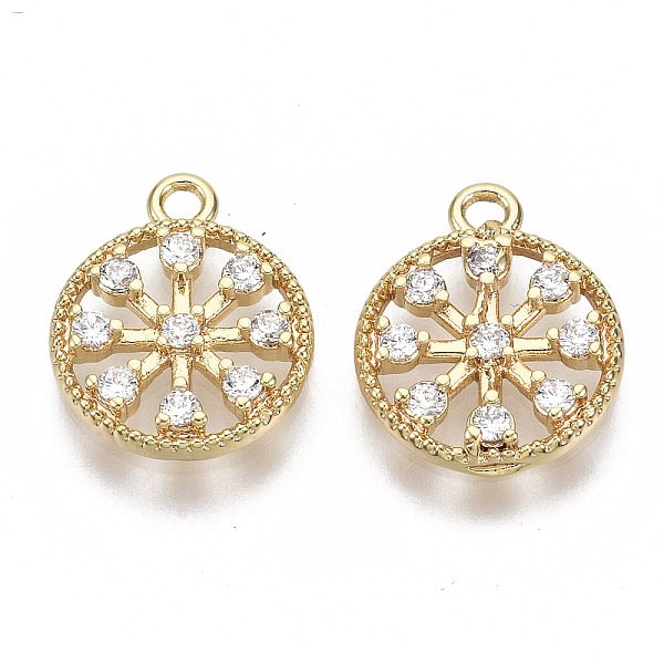 PandaHall Brass Micro Cubic Zirconia Charms, Nickel Free, Clear, Flat Round, Real 18K Gold Plated, 13x10.5x2mm, Hole: 1.2mm Brass+Cubic...
PandaHall Brass Micro Cubic Zirconia Charms, Nickel Free, Clear, Flat Round, Real 18K Gold Plated, 13x10.5x2mm, Hole: 1.2mm Brass+Cubic...
