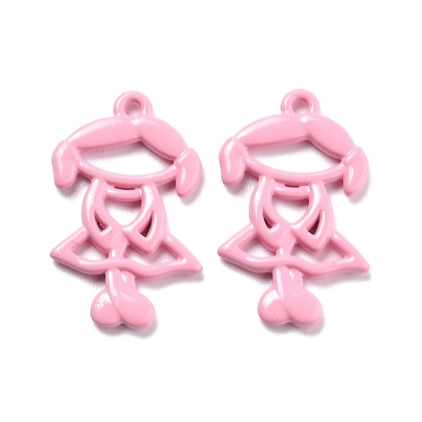 PandaHall Spray Painted Alloy Pendant, Hollow out Girl, Pearl Pink, 22x13.5x2mm, Hole: 1mm Alloy Human
PandaHall Spray Painted Alloy Pendant, Hollow out Girl, Pearl Pink, 22x13.5x2mm, Hole: 1mm Alloy Human