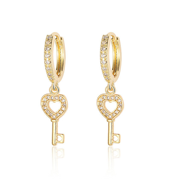 PandaHall Brass Micro Pave Clear Cubic Zirconia Hoop Earrings, Key Dangle Earrings for Women, Real 18K Gold Plated, 33x8mm Cubic Zirconia...
PandaHall Brass Micro Pave Clear Cubic Zirconia Hoop Earrings, Key Dangle Earrings for Women, Real 18K Gold Plated, 33x8mm Cubic Zirconia...