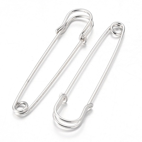 PandaHall Iron Kilt Pins Brooch Findings, Platinum, 70x16~18x6mm, Hole: 5~6mm Iron
PandaHall Iron Kilt Pins Brooch Findings, Platinum, 70x16~18x6mm, Hole: 5~6mm Iron