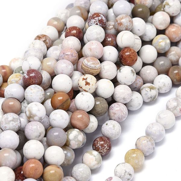 PandaHall Natural Ocean Jasper Beads Strands, Round, 8~8.5mm, Hole: 1mm, about 46~49pcs/strand, 15.55 inch(39.5cm) Ocean Jasper Round
PandaHall Natural Ocean Jasper Beads Strands, Round, 8~8.5mm, Hole: 1mm, about 46~49pcs/strand, 15.55 inch(39.5cm) Ocean Jasper Round